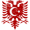 Albania Turkey flag used look