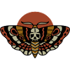 Old school tattoo moth