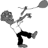 Zombie loses balloon