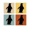 Retro Pinguine