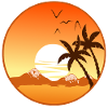 Sunset summer background
