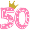 50 Krone 50 cumpleaños 50 años
