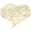 Heart leopard patterns