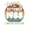 Legendary since October 1988 - Birthday