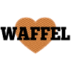 Waffel Love Herz