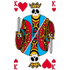 Squelette du roi de coeur