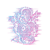 Japanese Dragon Vaporwave Japan Glitch Effect