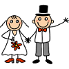 Couple marié - mariés mariés