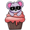 koala cupcake