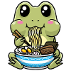 Mignonne Grenouille Ramen Noodles Japon