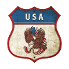 USA coat of arms eagle design