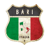 Bari Italie Armoiries Drapeaux Design