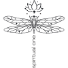 Dragonfly Spiritual lotus flower