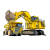 Méga machines sur le chantier
