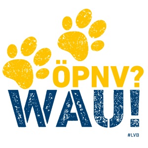 "ÖPNV? WAU!" - Motiv Gelb/Blau