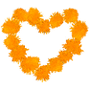 Marigold Heart Diwali