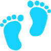 Baby Feet Blue Boy