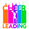 Cheerleading Farbige Bubbles