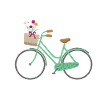 Bicycle with flowers