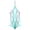 Aqua Pin Stripe