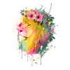 Aquarelle de lion