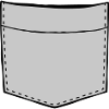 Chest pocket empty design