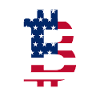 Drapeau des États-Unis Bitcoin-Bitcoin-Cryptocurrency-Flag