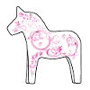Dala Horse Pink