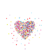 Mitarbeiter mit Herz Kollegin Angestellt