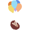 Hedgehog Balloon Gift