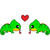 Chameleon Comic Couple Amour