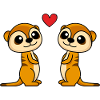 Meerkat Comic Couple Love