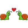 Snail Comic Couple love