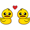 Duck Comic Couple love
