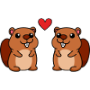 Beaver Comic Couple Love