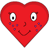 Sweet heart in red