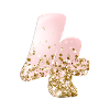 4 Number Glitter Pink