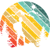 Hiking Retro Sunset
