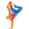 Break Dance Silhouette