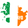 Mayo Ireland Flag | County Outline Map