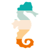 Seepferdchen Retro