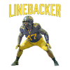 Linebacker Kraft Football Design