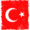 Turkey Flag Retro