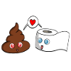 Caca et papier toilette, amitié