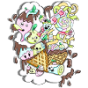 Sugar-sweet chocolate-sugar fun