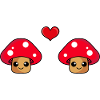 Mushroom Couple Love Comic