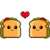 Sandwich Comic Couple Love