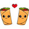 Burrito Comic Couple Love