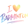 I love badminton