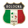 Bologne Italie Armoiries Drapeaux Design